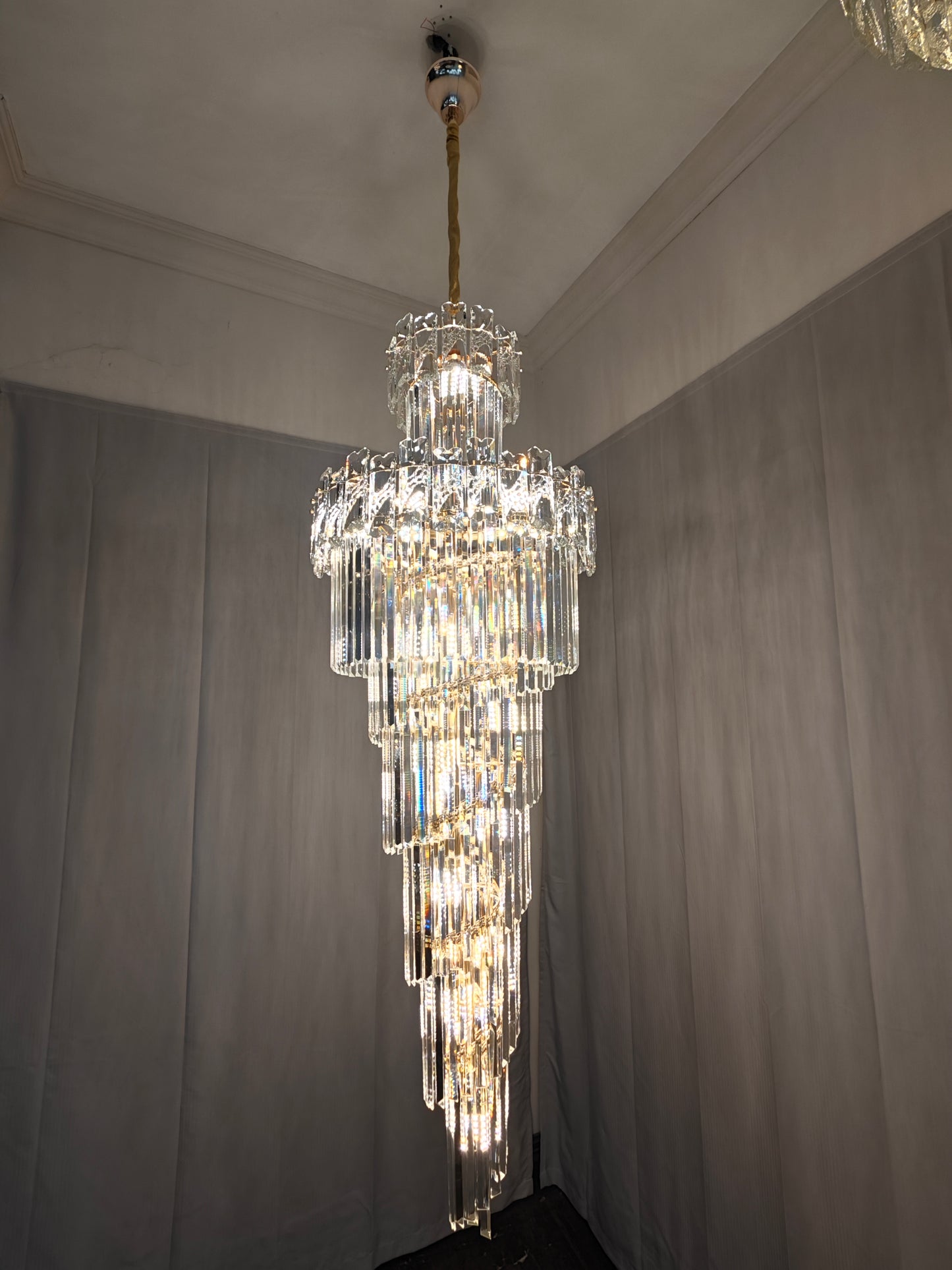 Fierce Double Height Chandeliers